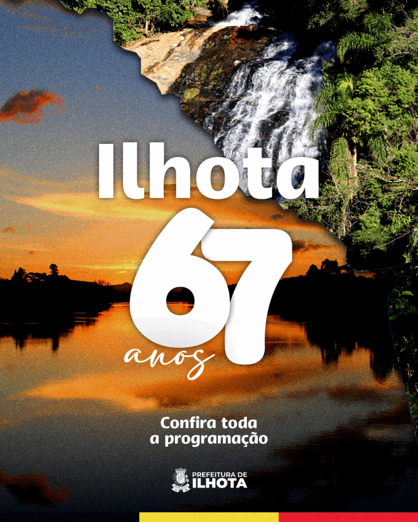 Ilhota celebra 67 anos com festa gratuita na Praça Central