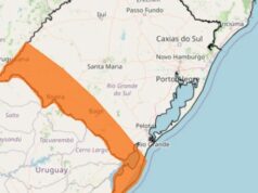 Inmet emite alerta vermelho para vendavais de até 100km/h em mais de 500 cidades na região mais fria do país