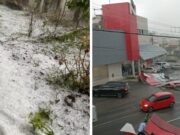 Tempestade com granizo causa estragos e deixa cidades sem energia em Santa Catarina