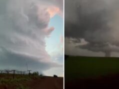 Morador registra tornado e relata momentos de tensão no Rio Grande do Sul