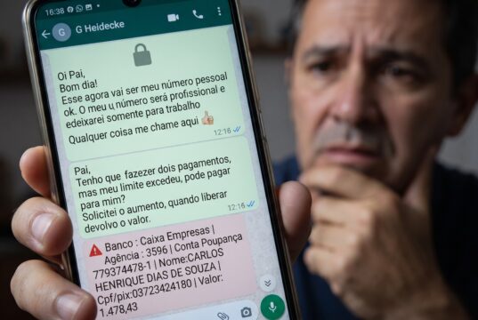 Golpe do “novo número”: criminosos se passam por filhos em aplicativo de mensagens para aplicar fraudes
