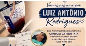 Campanha solidária busca apoio em Ilhota para custear cirurgia de Luiz Antônio Rodrigues