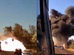 Tragédia na BR-163: vídeo flagra acidente entre duas carretas e três carros que deixa quatro mortos no Mato Grosso do Sul