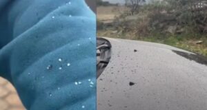 Em meio à 6°C, chuva congelada encanta turistas na Capital Nacional do Frio em SC