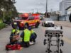 Colisão entre carro e moto deixa motociclista ferida no bairro Margem Esquerda, em Gaspar