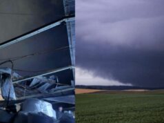 Defesa Civil avalia possível tornado após tempestade severa atingir Campo Erê, em SC
