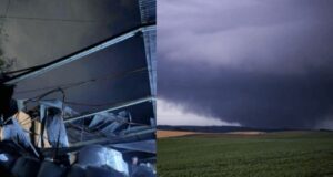 Defesa Civil avalia possível tornado após tempestade severa atingir Campo Erê, em SC