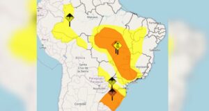 Tempo vai virar: ciclone e frente fria colocam 8 estados sob alerta do Inmet nas próximas 15 horas