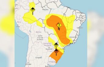 Tempo vai virar: ciclone e frente fria colocam 8 estados sob alerta do Inmet nas próximas 15 horas