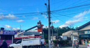 Vento forte deixa mais de 1,4 mil casas sem energia elétrica na região de Blumenau