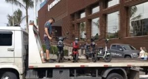 Blumenau recolhe nove scooters e patinetes e donos terão que pagar mais de R$ 500 para reaver veículos