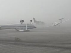 Avião capota e é arrastado durante tempestade com ventos de até 120 km/h na Itália