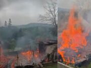 Briga com outro morador motivou incêndio que destruiu casa e levou homem à prisão em SC
