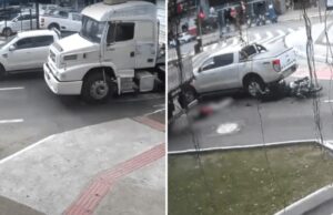 Corrida de moto por aplicativo termina em tragédia e passageiro morre em acidente em Balneário Camboriú