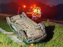 Acidente na BR-470 deixa motorista ferido após capotamento em Ilhota