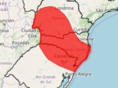 Inmet mantém alerta vermelho para temporais em 708 municípios do Sul