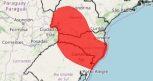 Inmet mantém alerta vermelho para temporais em 708 municípios do Sul