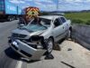 Colisão contra ponte na BR-470 deixa duas pessoas feridas em Ilhota