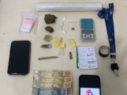 Adolescente de 16 anos é apreendido em Gaspar ao fazer tele-entrega de drogas em moto furtada
