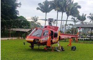 Tentativa de homicídio mobiliza Bombeiros Voluntários e helicóptero Arcanjo em Ilhota