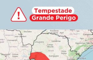 Inmet emite aviso de grande perigo para tempestade em 529 cidades do Sul