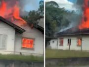 Trabalhador recebe notícia de incêndio durante o expediente e encontra casa destruída em Blumenau
