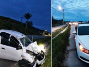 Colisão seguida de capotamento deixa jovem ferido na BR-470 em Gaspar