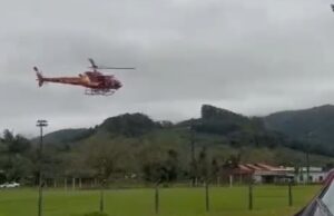 Homem é ferido a golpes de facão e socorrido pelo Arcanjo 03 em Ilhota
